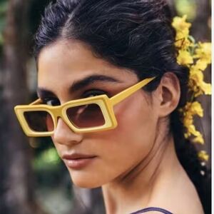 Cult Gaia Bold Yellow Sunglasses